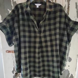 XXL (20), Time and Tru, Green and Black Checked